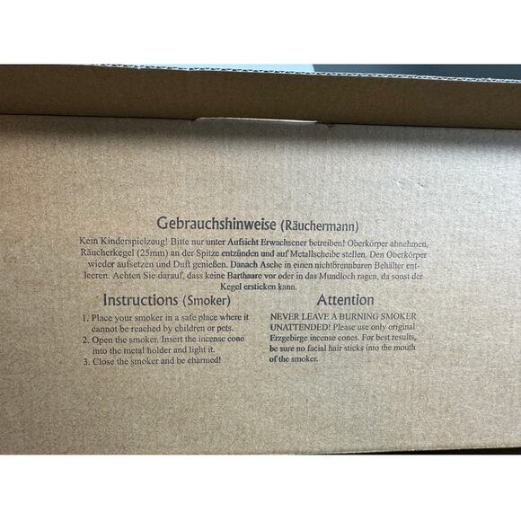 Christian Ulbricht figurine Smoker Incense burner Candle Archmaker German 35-255 - Picture 13 of 14